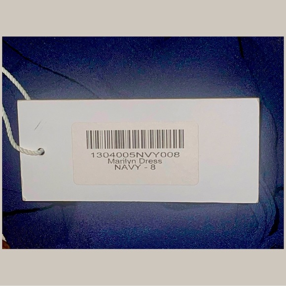 (DUPLICATE) Reformation NWT Marilyn Gown in Navy, Size: 8 (Orig: $428) - Picture 3 of 4